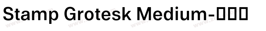 Stamp Grotesk Medium字体转换 Stamp Grotesk Medium字体转换